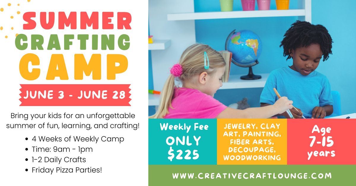 Summer Craft Camp - All Things Clay Week