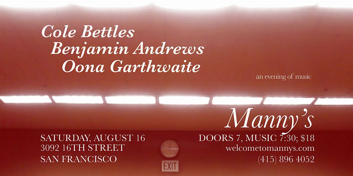 Manny\u2019s Living Room Sets - Songwriter Night
