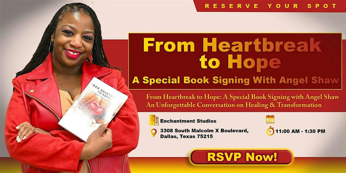 From Heartbreak to Hope: A Special Book Signing with Angel Shaw