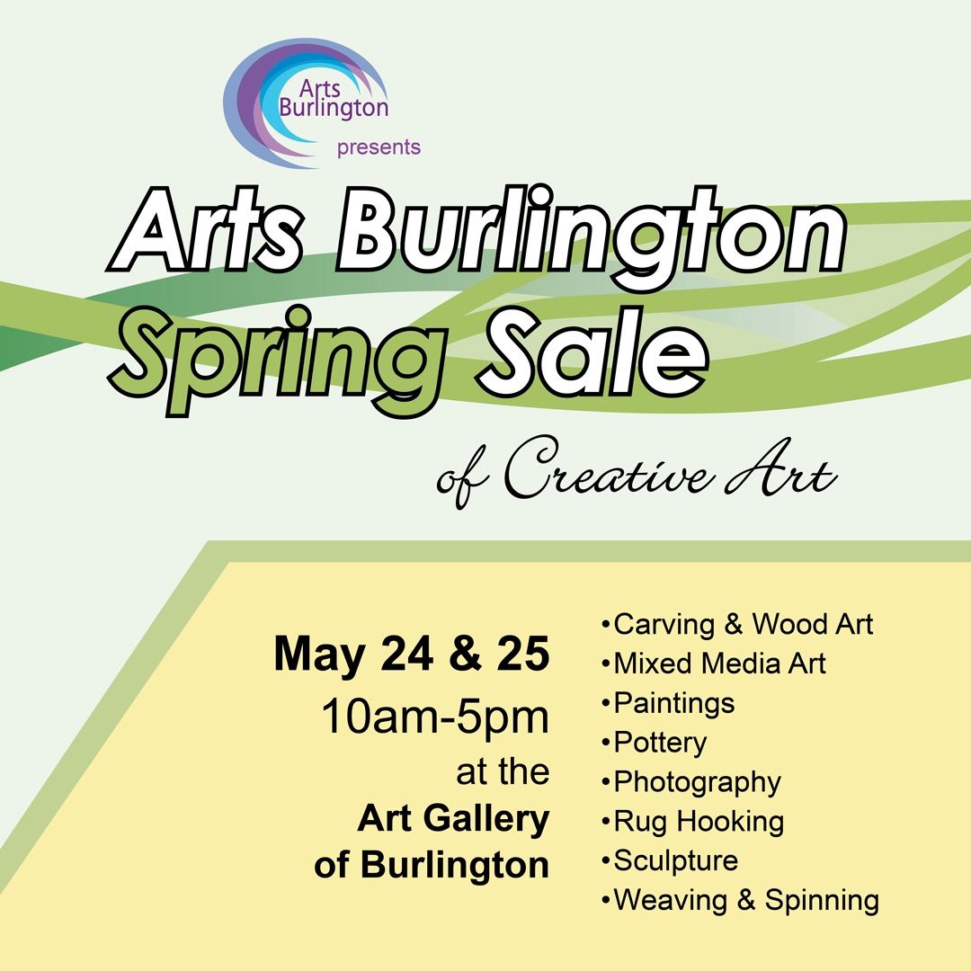 Arts Burlington Spring Sale 