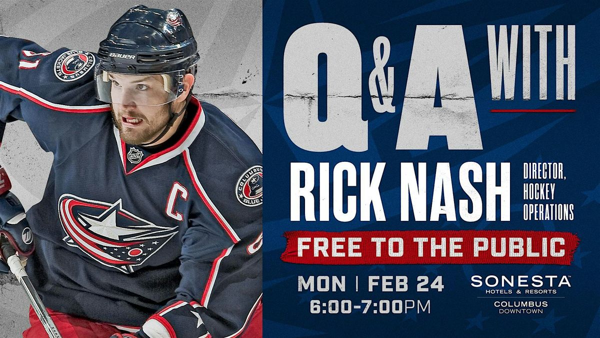 Blue Jackets Q&A w\/ Rick Nash!  @ Sonesta Hotel