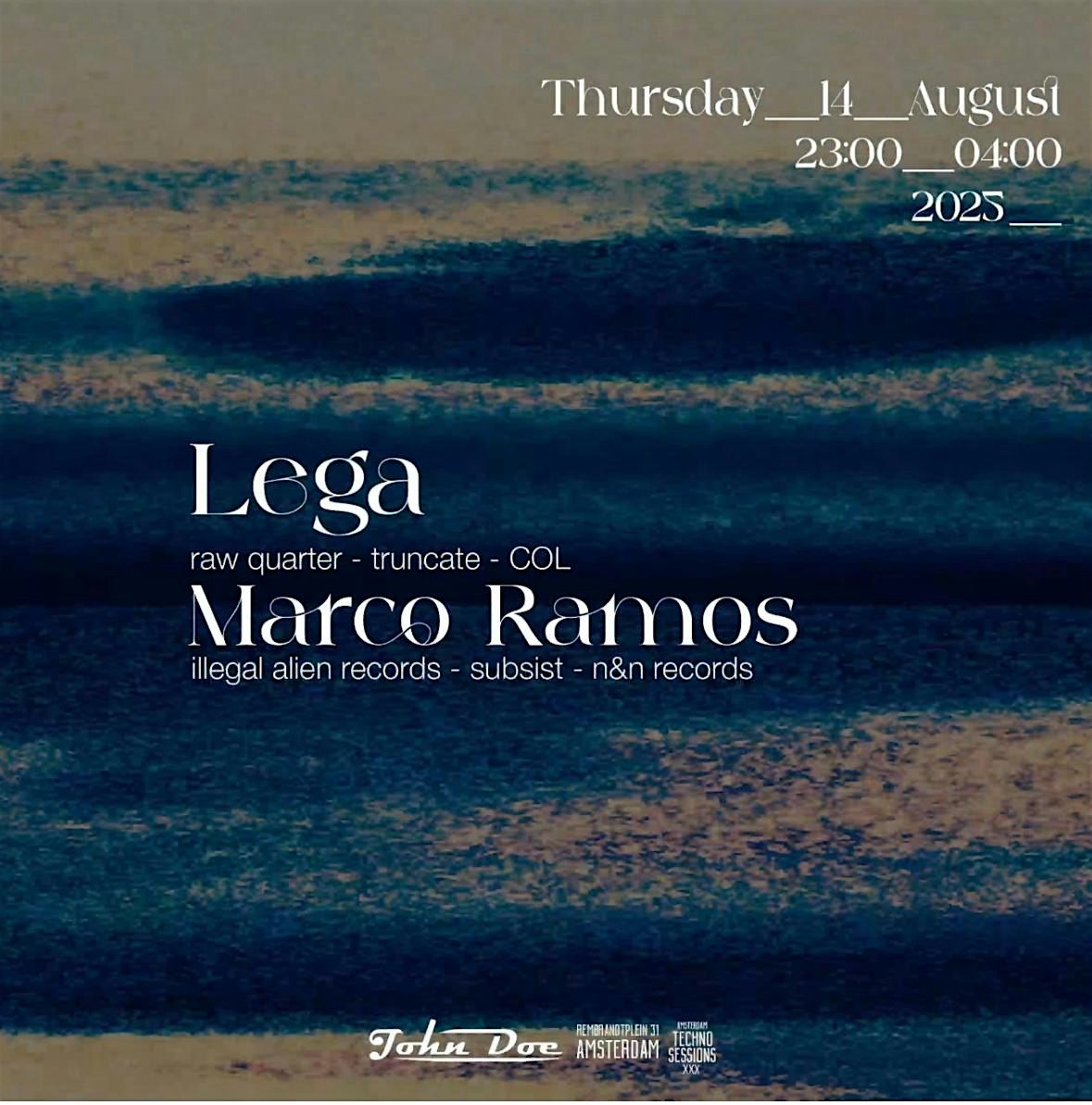 Amsterdam Techno Sessions W\/ Lega (Raw Quarter-Truncate) Colombia