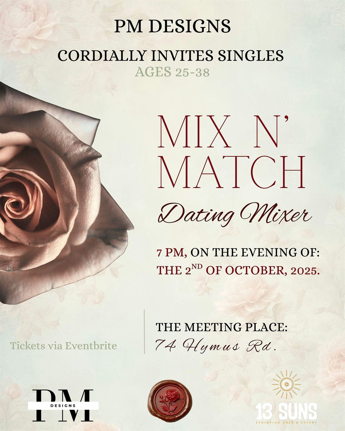 Mix N' Match Dating Mixer (Ages 25-38)