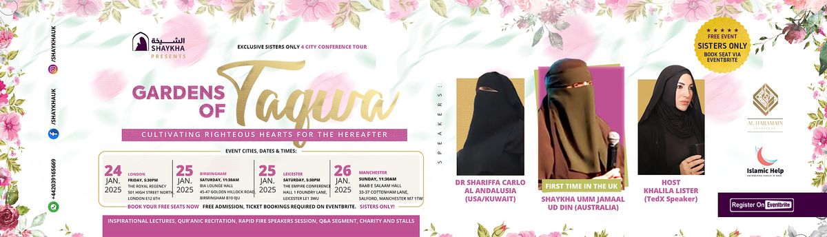 FREE BIRMINGHAM CONFERENCE: GARDENS OF TAQWA WITH SHAYKHA UMM JAAMAL UD-DIN