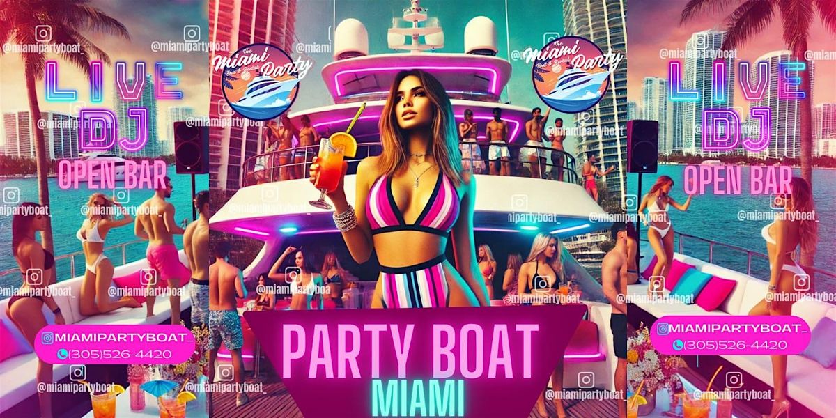 ALL INCLUSIVE YACHT PARTY +  OPEN BAR +  LIVE DJ