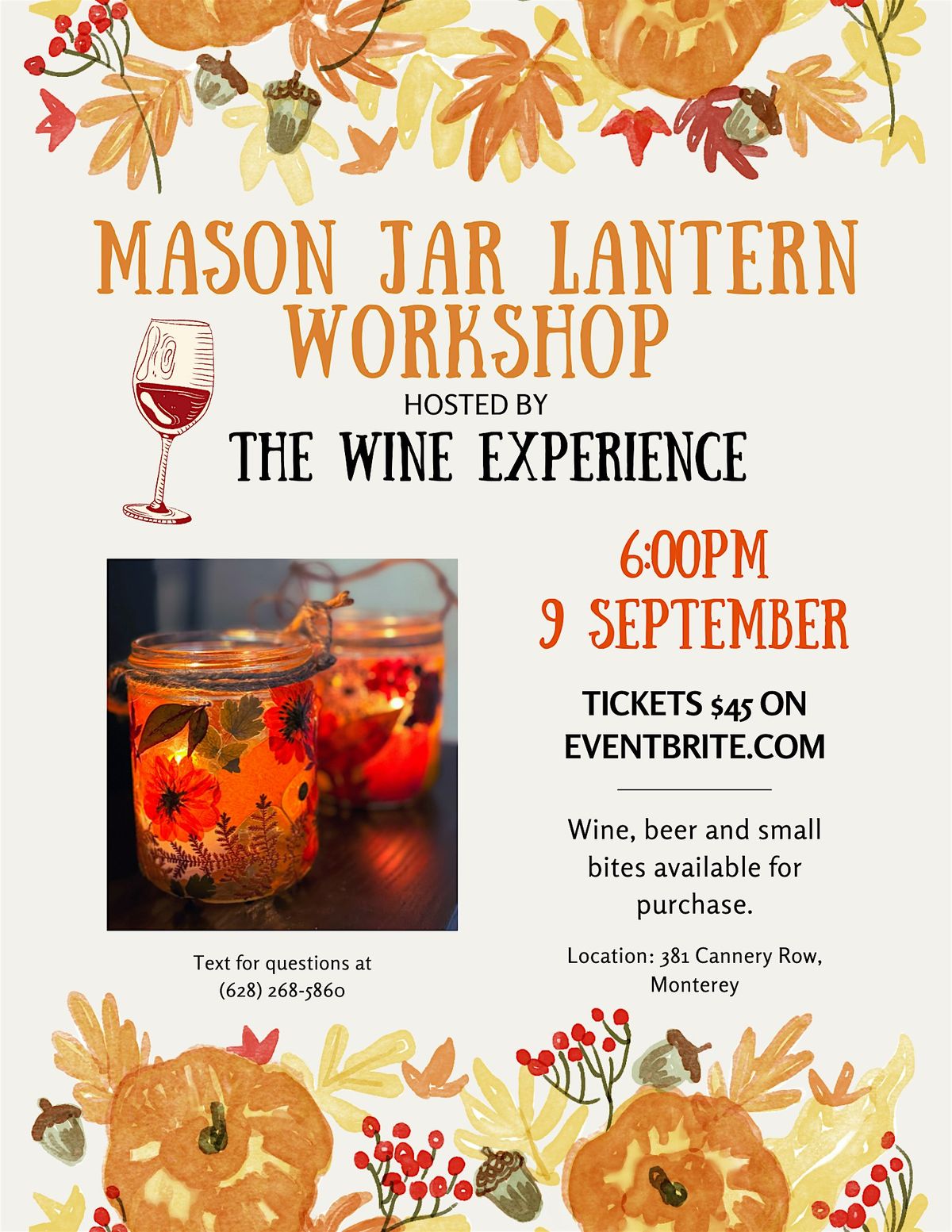 Mason Jar Lantern Workshop