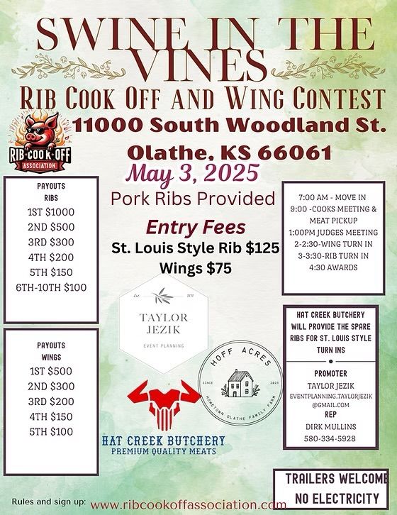 2nd Annual Swine n The Vines @ Hoff Acres