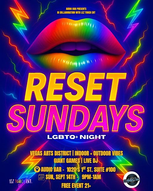 Reset Sundays  Lgbtq+ Night!
