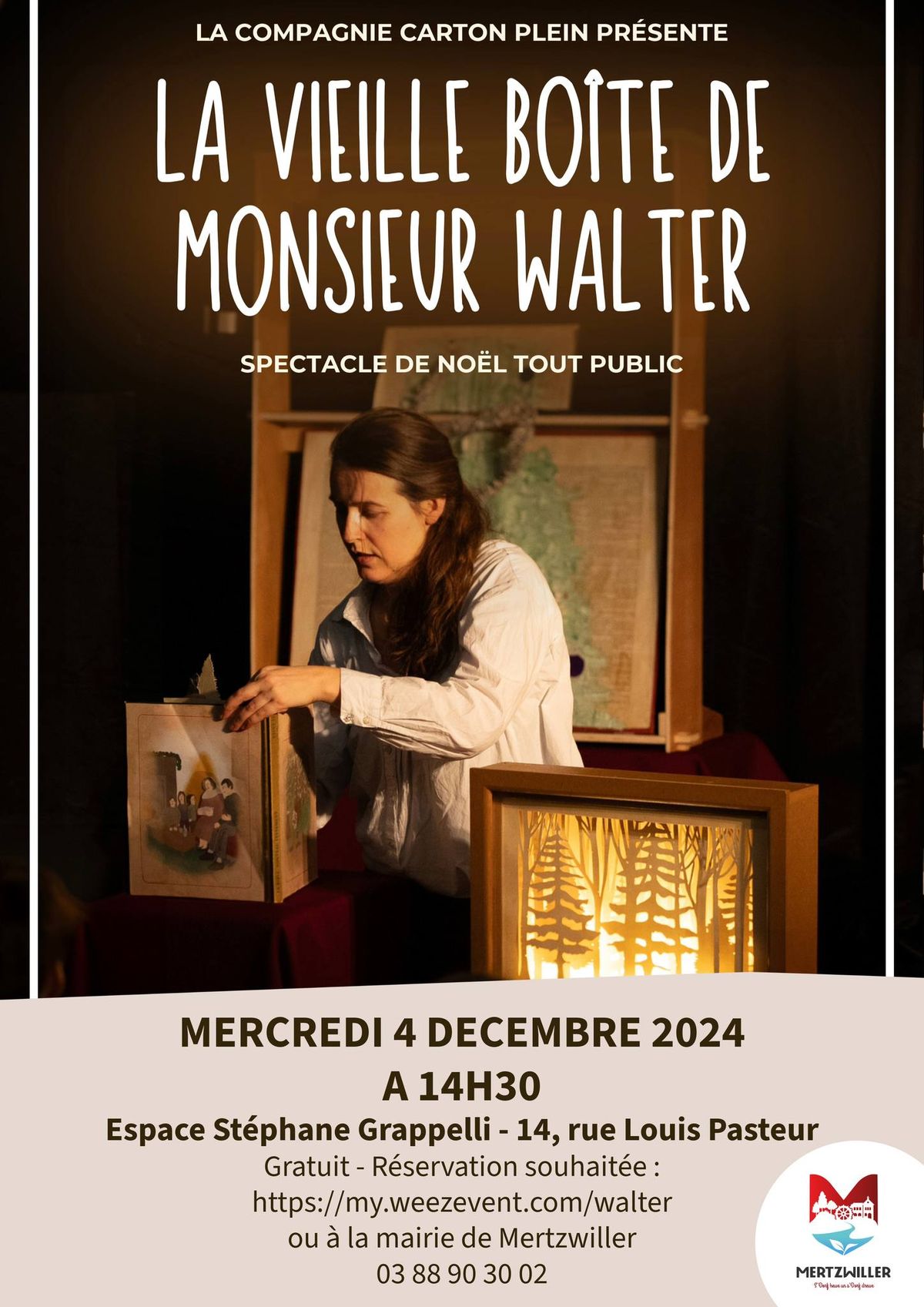 Spectacle de No\u00ebl : La vieille bo\u00eete de Monsieur Walter