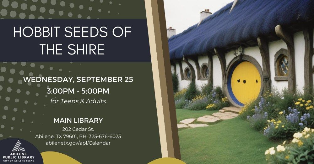 Hobbit Seeds of the Shire (Main Library)