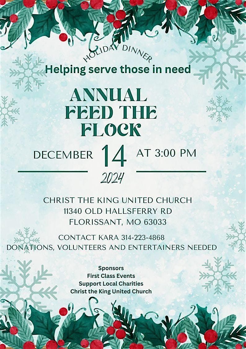 Feed The Flock Party- December 14th