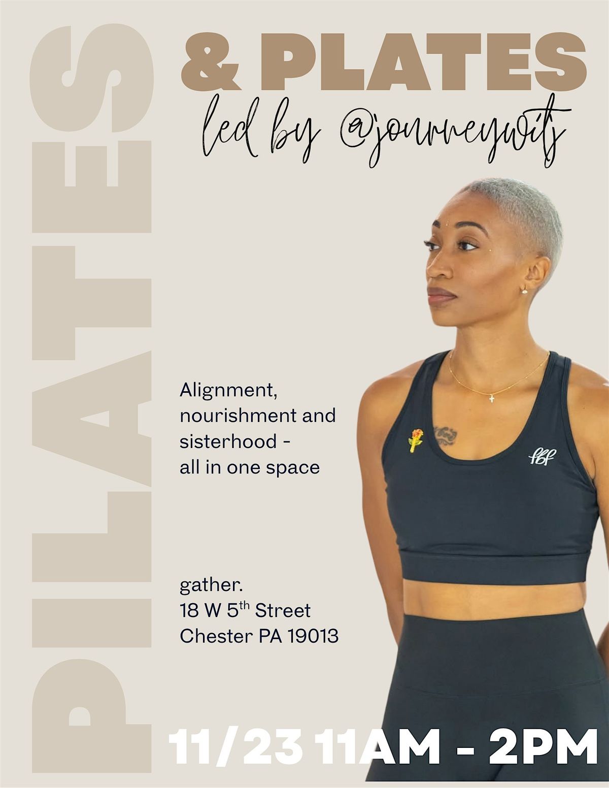 Pilates & Plates led by @JourneyWitJ