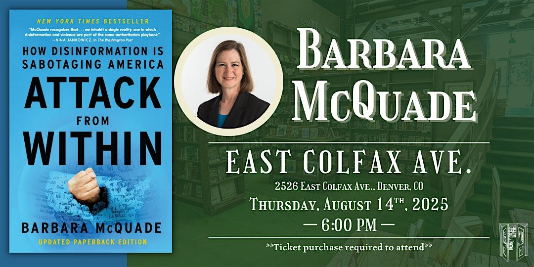Barbara McQuade Live at Tattered Cover Colfax