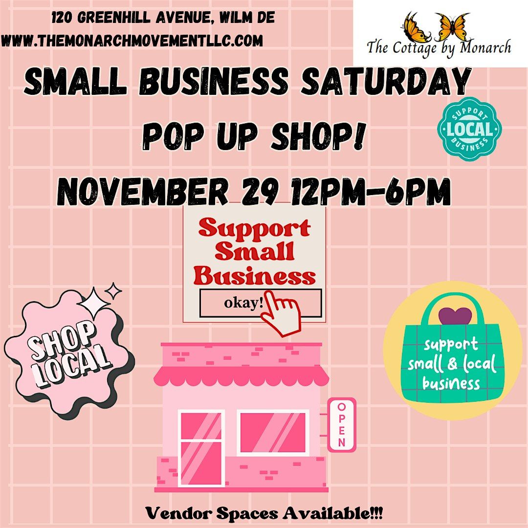 \ufe0f Small Business Saturday Pop-Up Shop