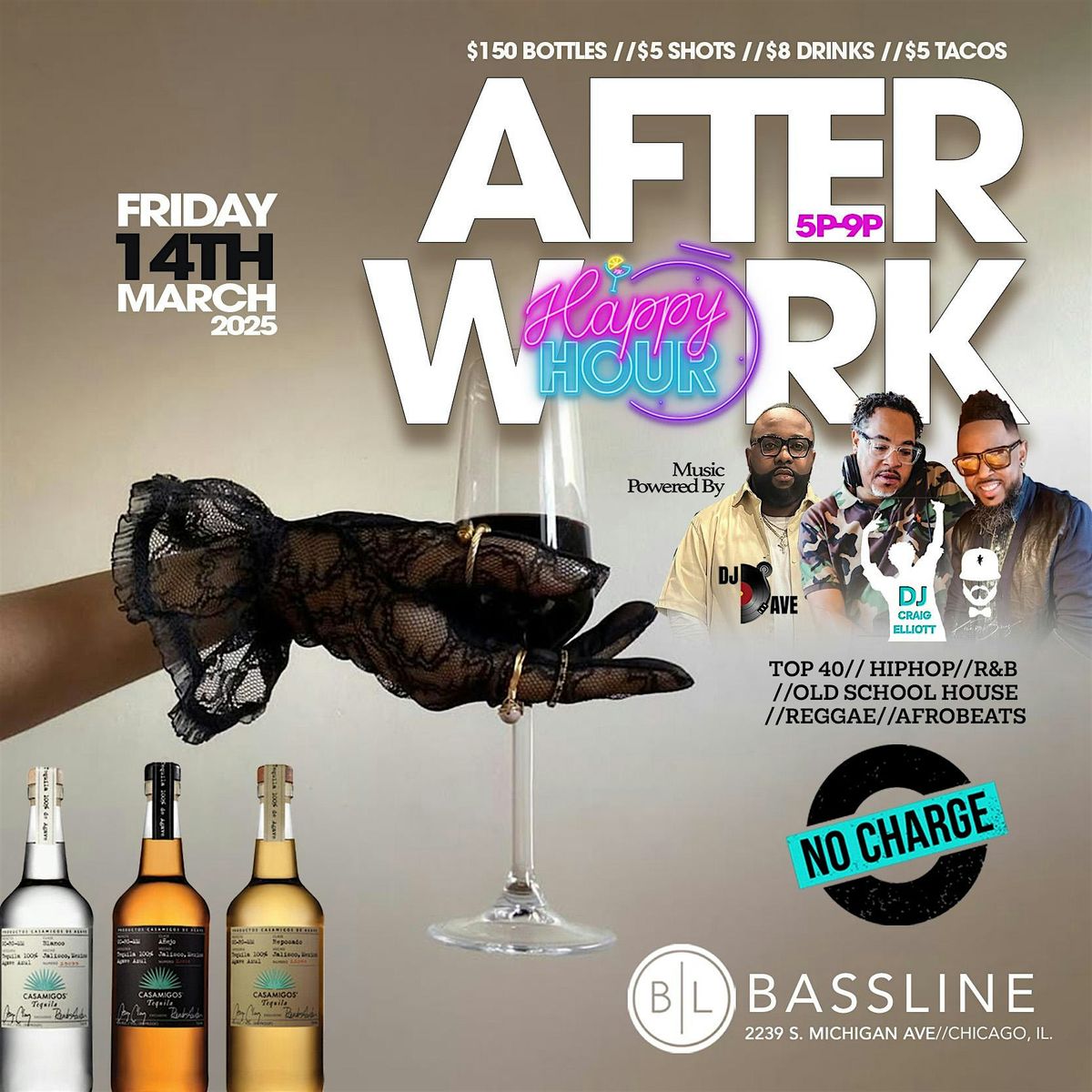 AFTERWORK : HAPPY HOUR FRIDAYS AT BASSLINE AFTERWORK