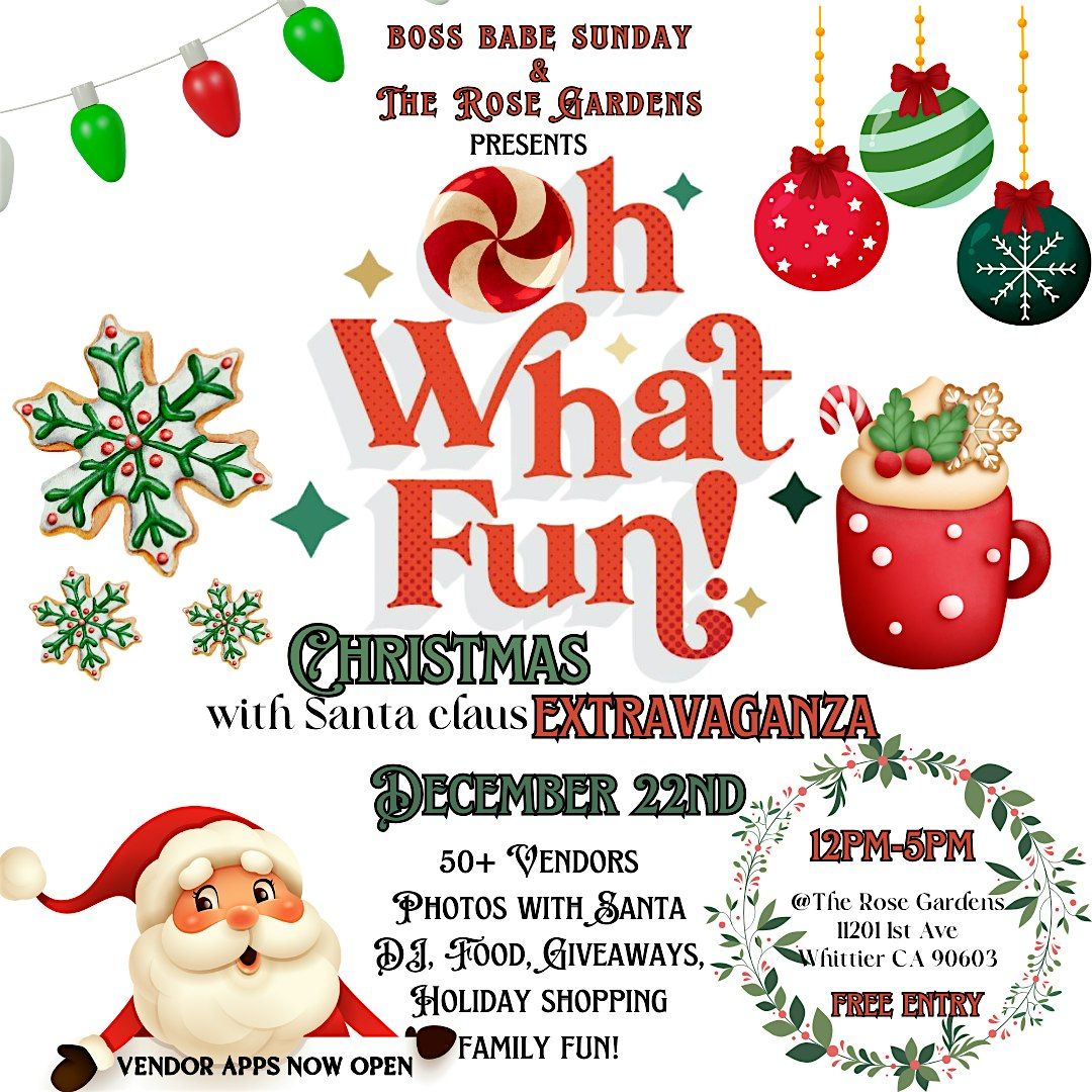 CHRISTMAS EXTRAVAGANZA WITH SANTA CLAUS POP UP EVENT