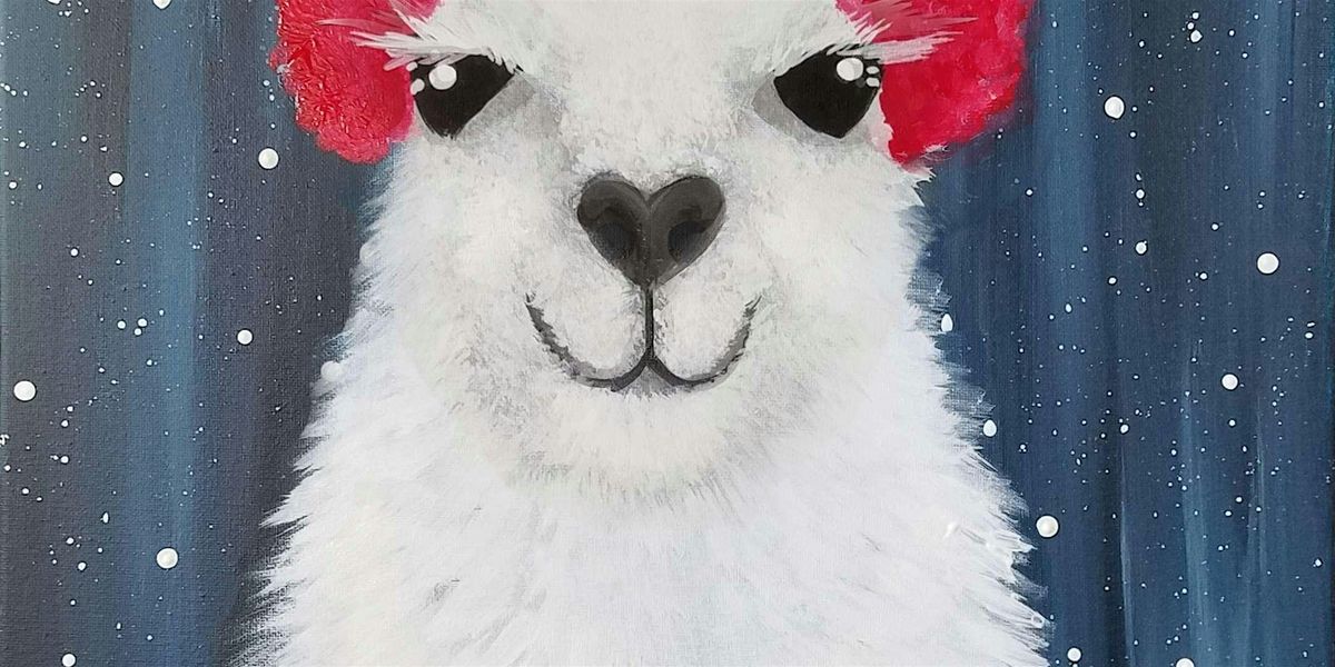 Yep, it's a Llama in a Turtleneck - Paint and Sip by Classpop!\u2122