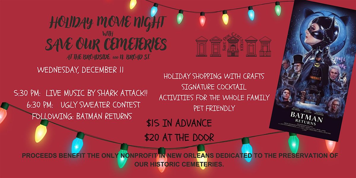 Holiday Movie Night with Save Our Cemeteries