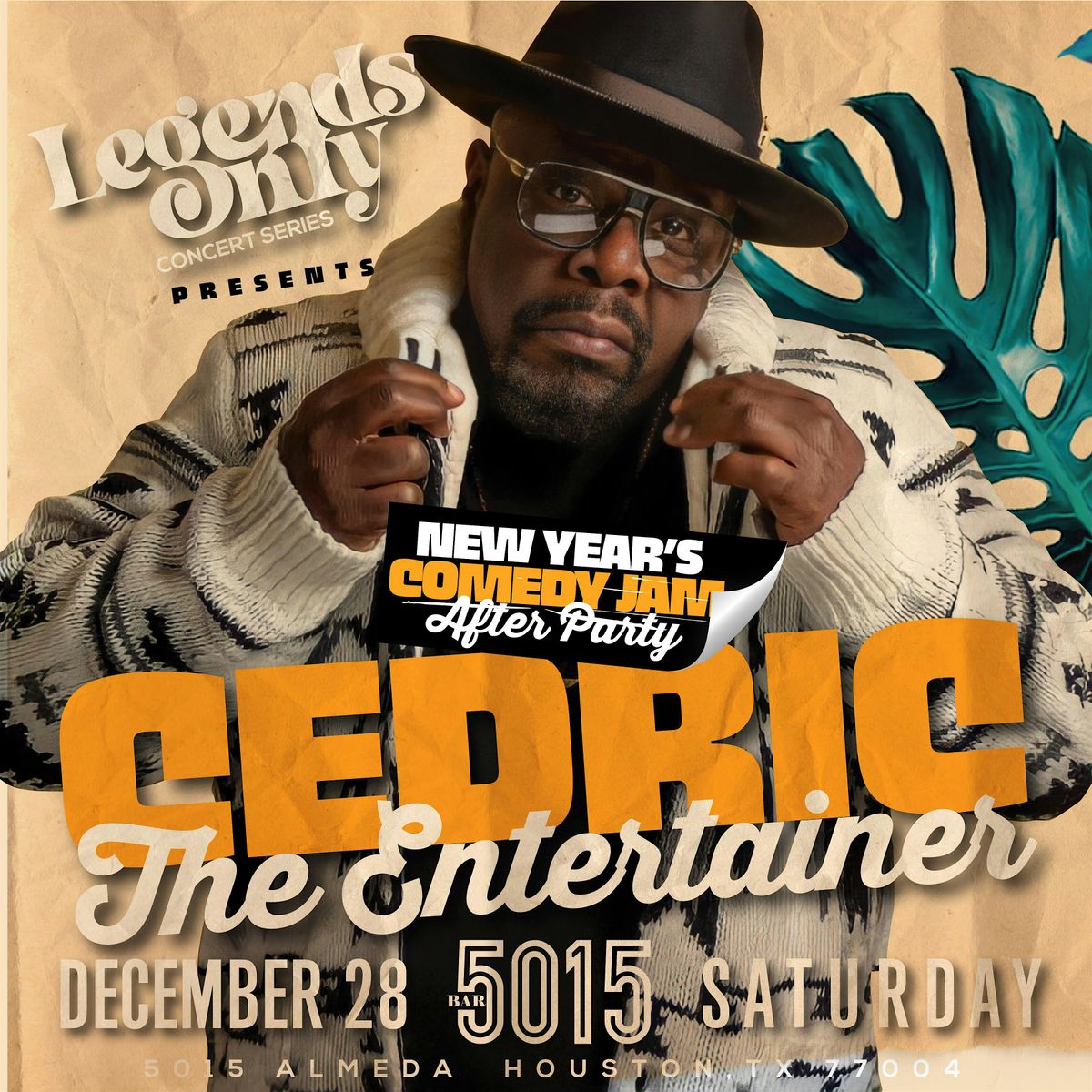 Cedric The Entertainer New Years Comedy Jam After Party at 5015