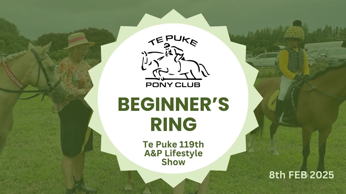 TPPC Beginners Ring - Te Puke A&P Lifestyle Show