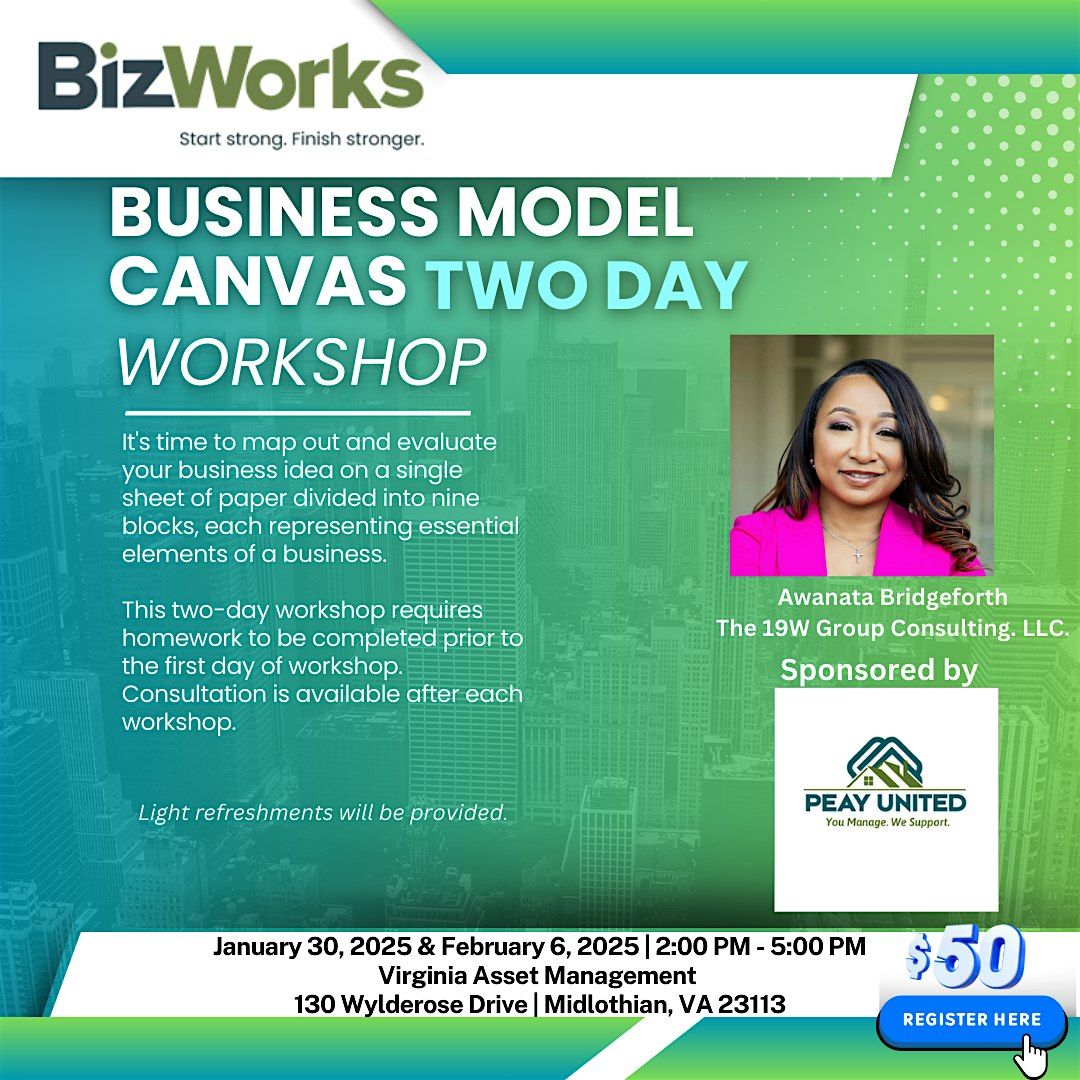 Business Model Canvas  Two Day Workshop