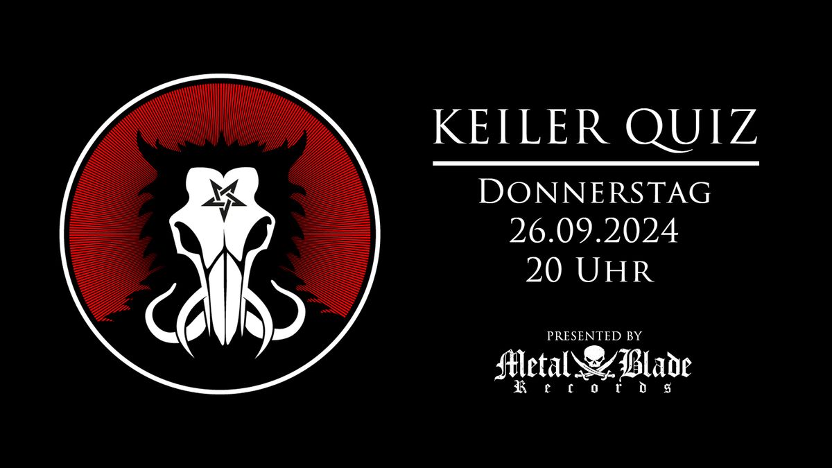 Keiler Quiz #15 \u2020 Schwarzer Keiler  