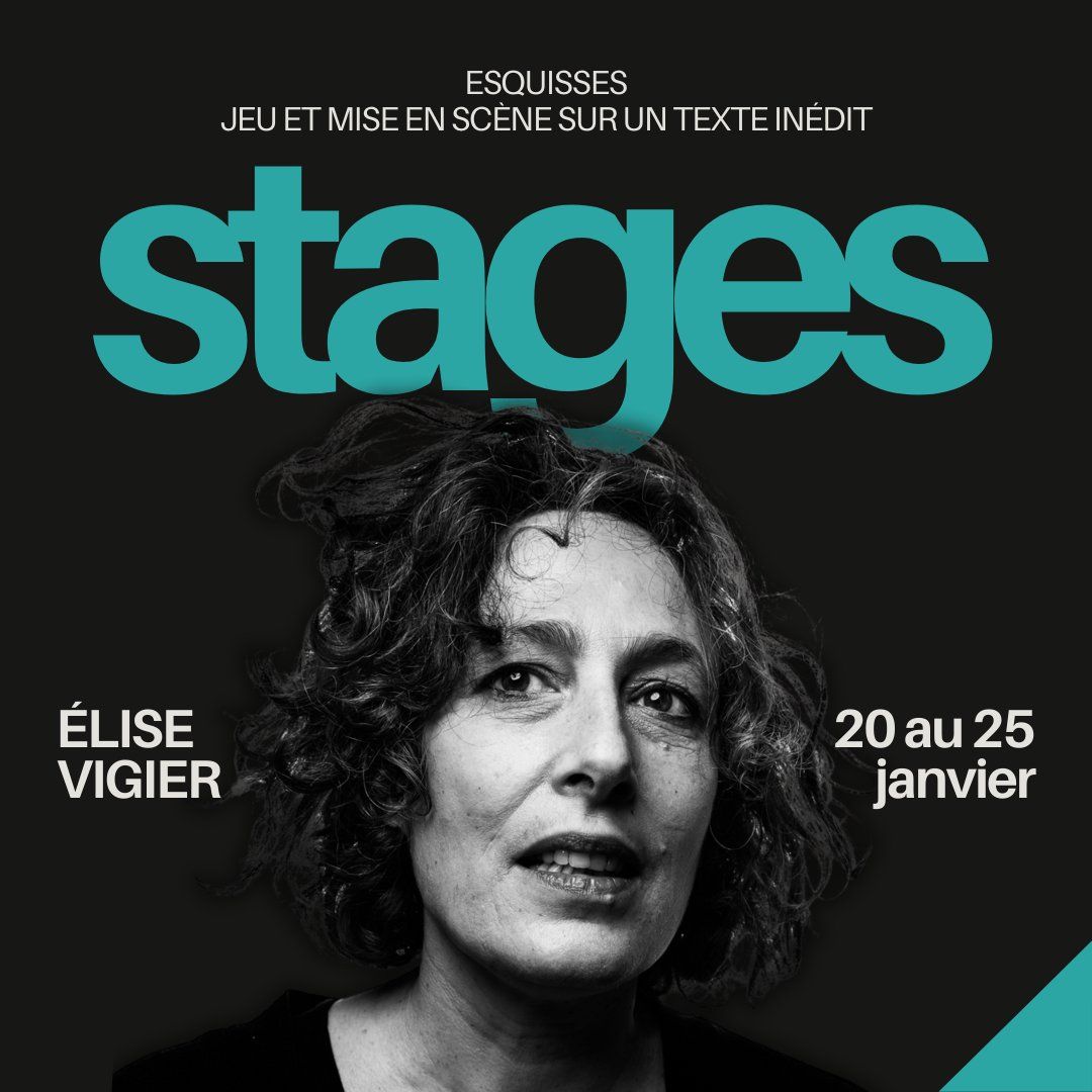 Stage jeu et mise en sc\u00e8ne avec \u00c9lise Vigier