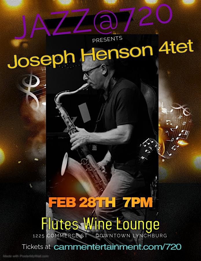 Jazz@720 presents Joseph Henson 4tet