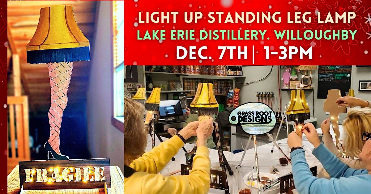 Light Up Leg Lamp Paint + Sip| Lake Erie Distillery