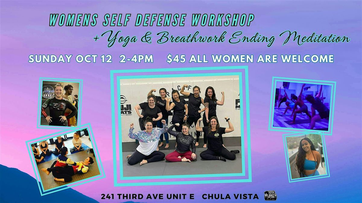 Women's Self Defense + Yoga breathwork and meditation
