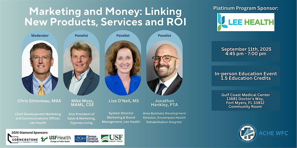 ACHE WFC Marketing and Money: Linking New Products, Services and ROI