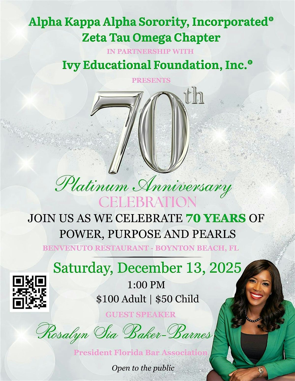 Zeta Tau Omega's 70th Platinum Anniversary Celebration Luncheon