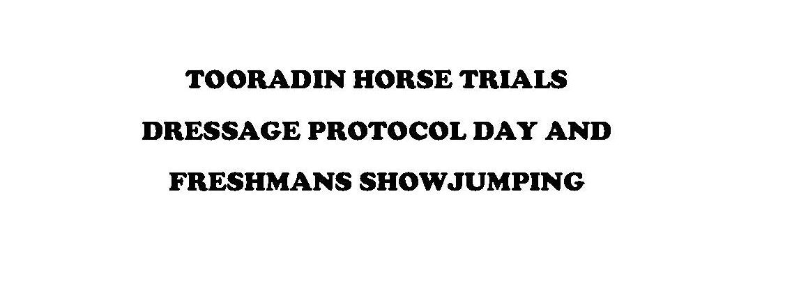 Dressage Protocol and Freshmans SJ