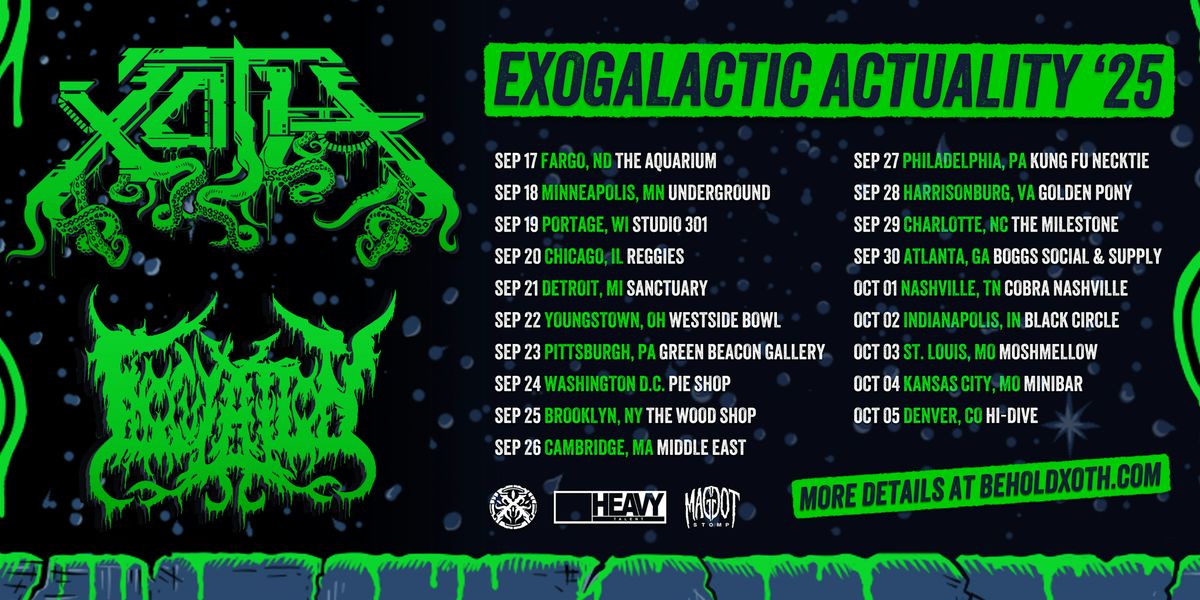 Xoth w\/Inoculation, Lay Waste, Aeonia at The Golden Pony (18+)