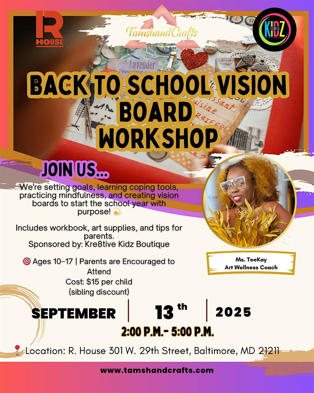 Back to School Intentional Vision Board Workshop