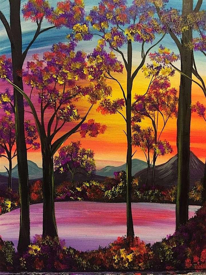 Paint and Sip Event - Shimmering Sunset - St. Charles, IL