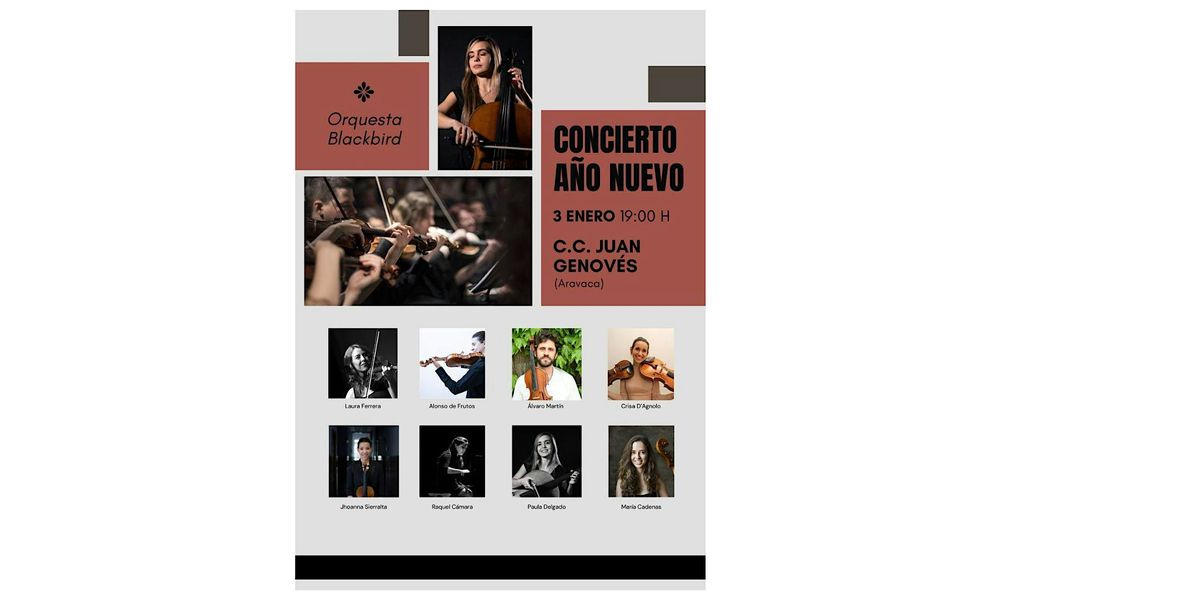 CONCIERTO A\u00d1O NUEVO. ORQUESTA BLACKBIRD