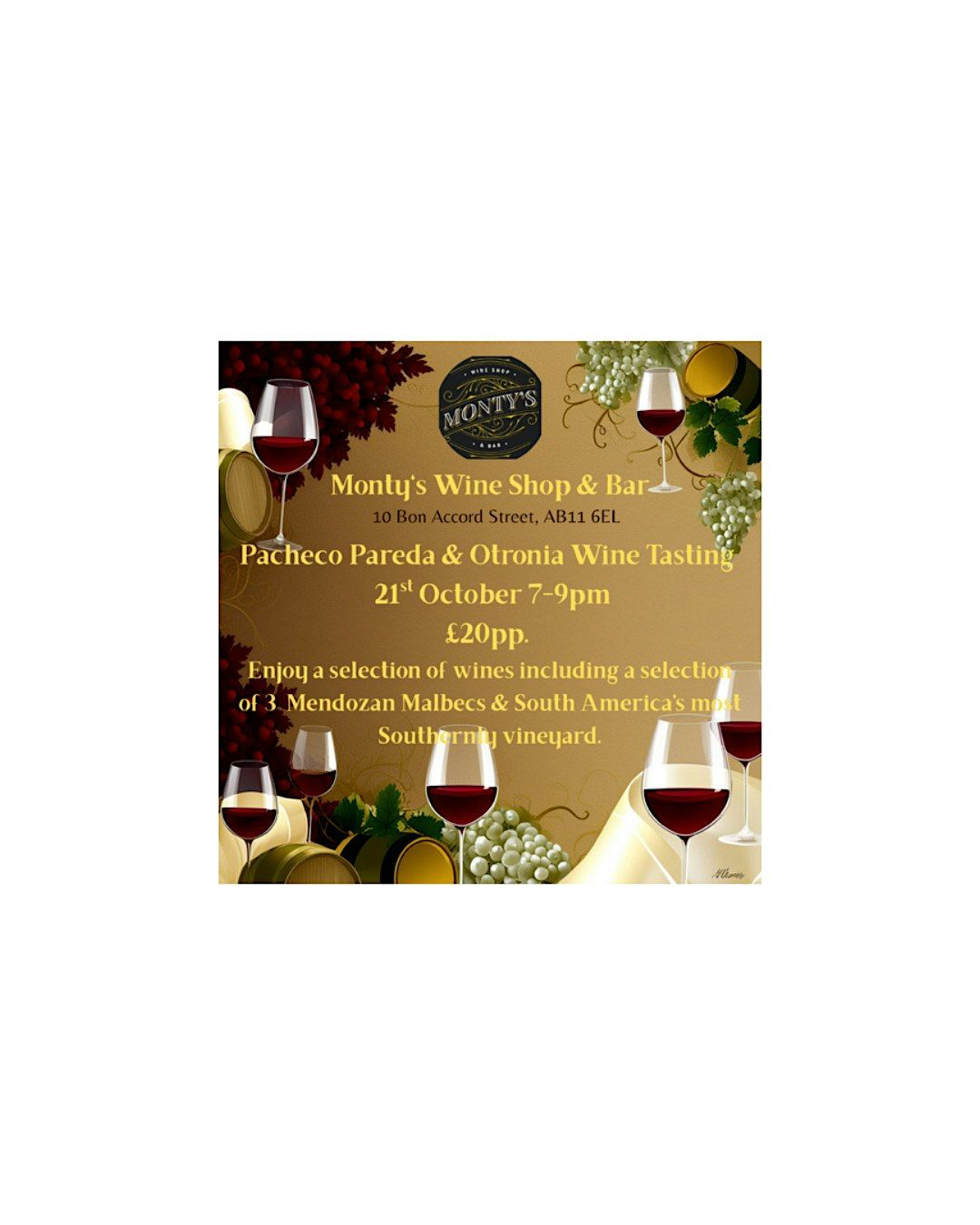 Argentinian Wine tasting at Monty's