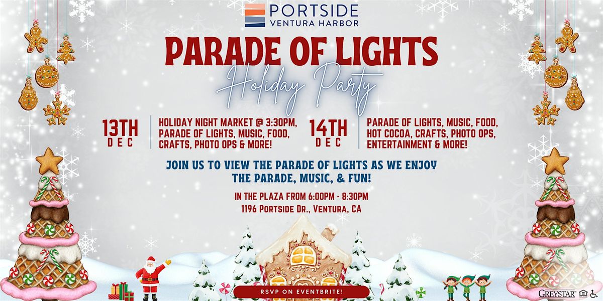 Parade of Lights Holiday Market and Holiday Party