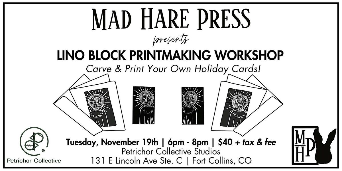 Lino Block Printmaking Workshop: Print Your Own Holiday Card