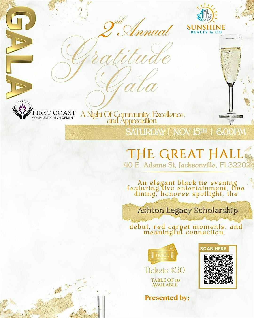 2nd Annual Gratitude Gala: A Night of Community, Excellence, & Appreciation