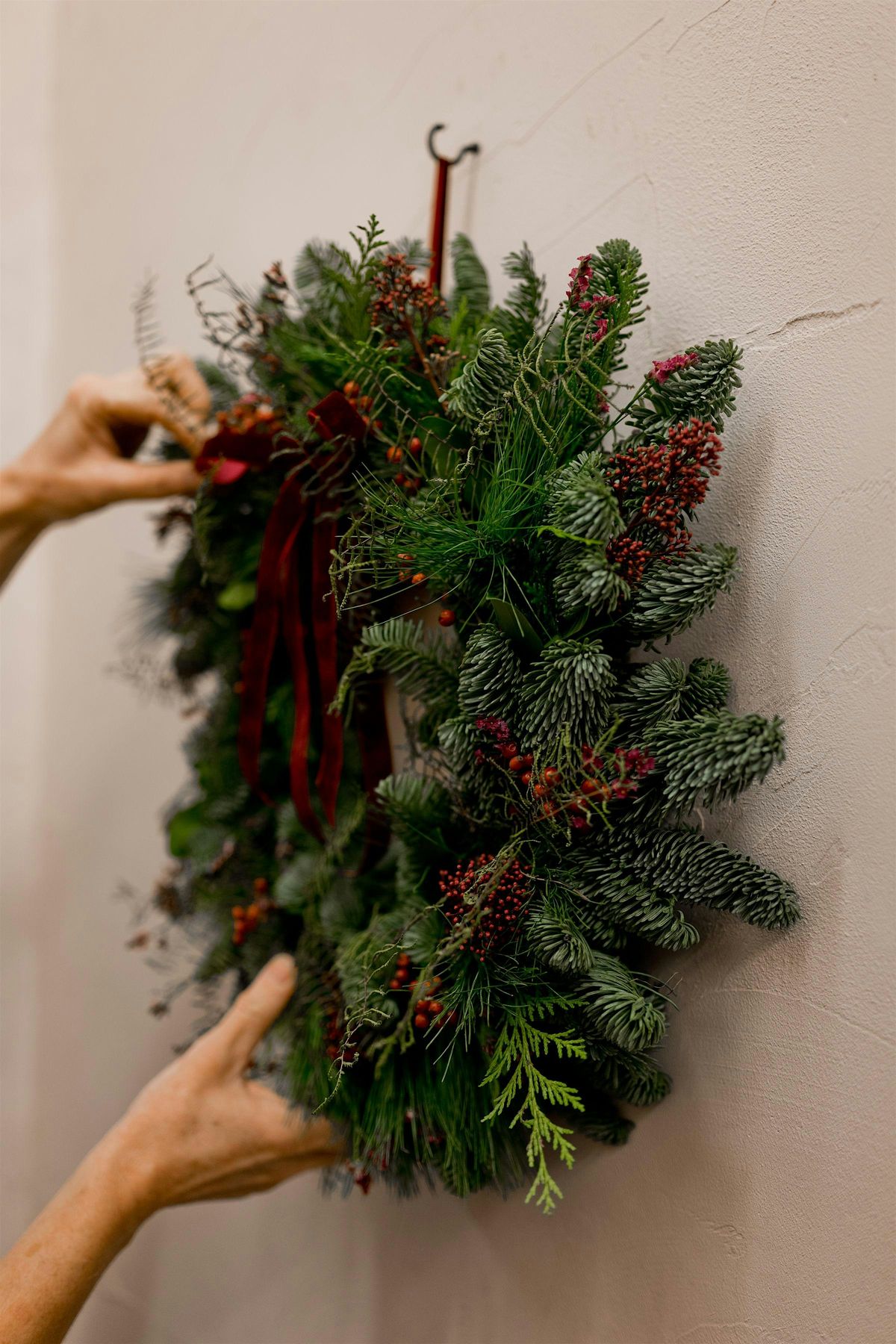 Fresh Christmas Wreath workshop