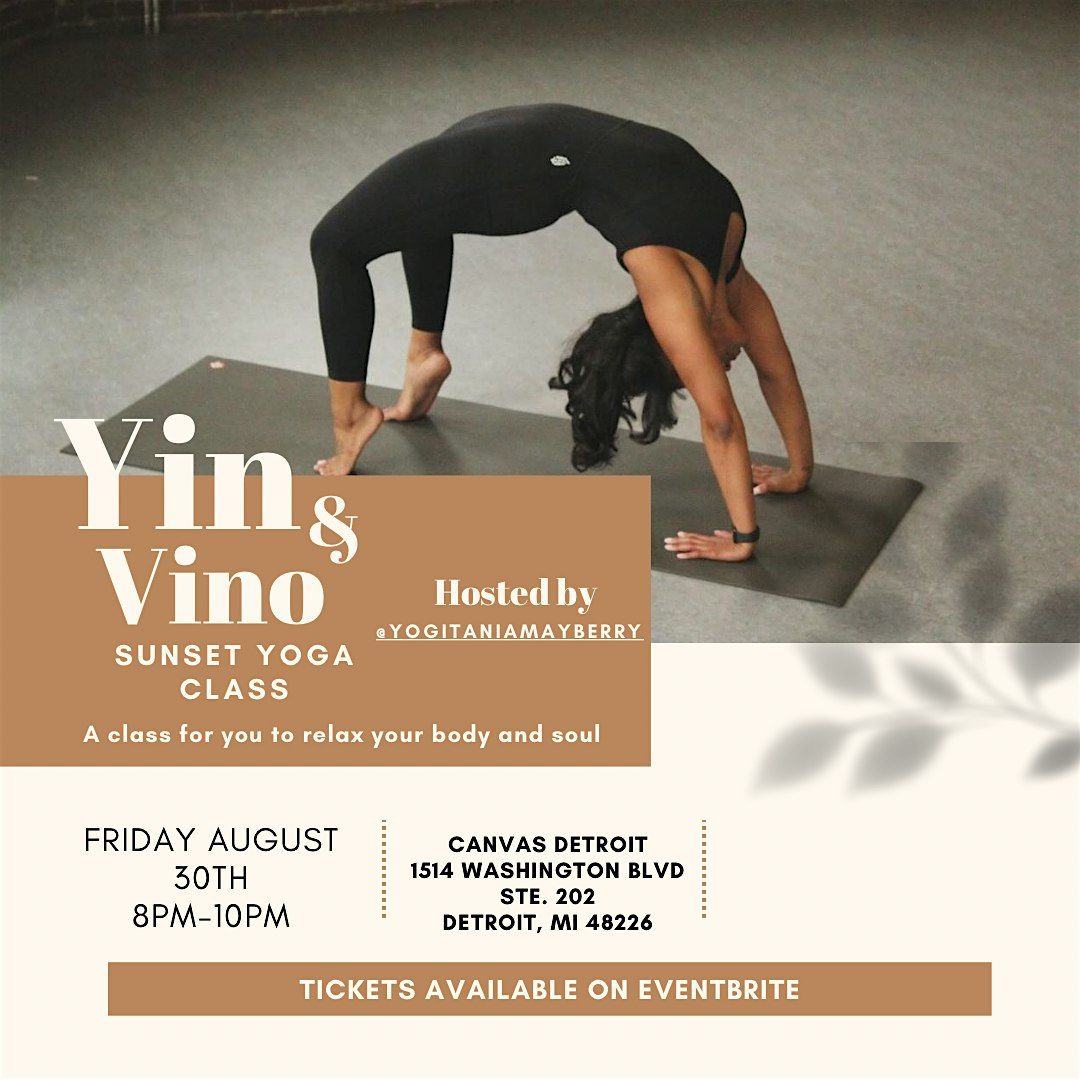 Yin and Vino: a Sunset Yoga experience