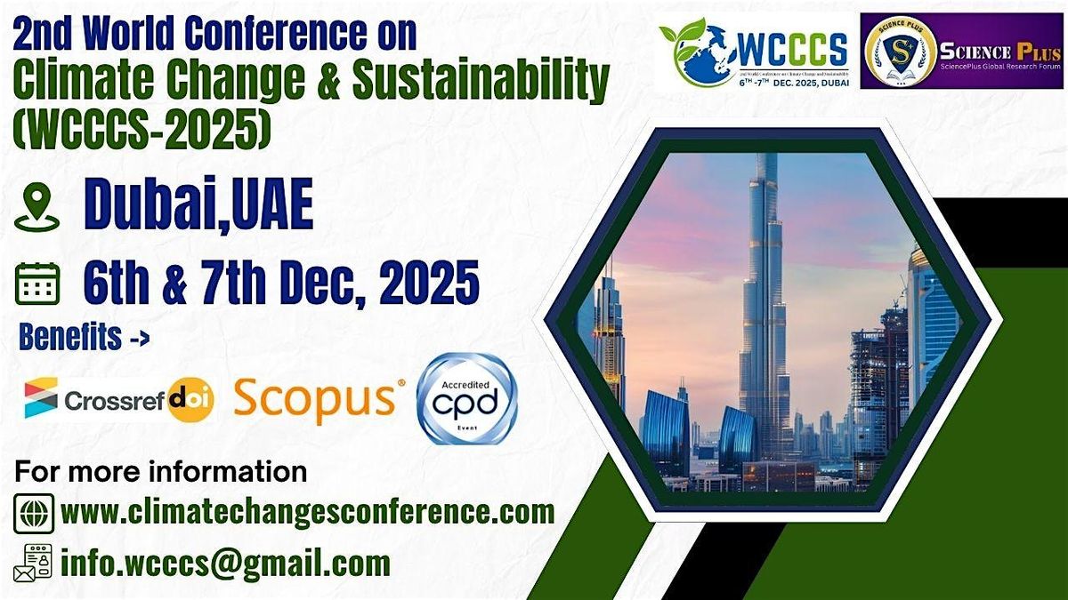 2nd World Conference on Climate Change & Sustainability (WCCCS-2025)