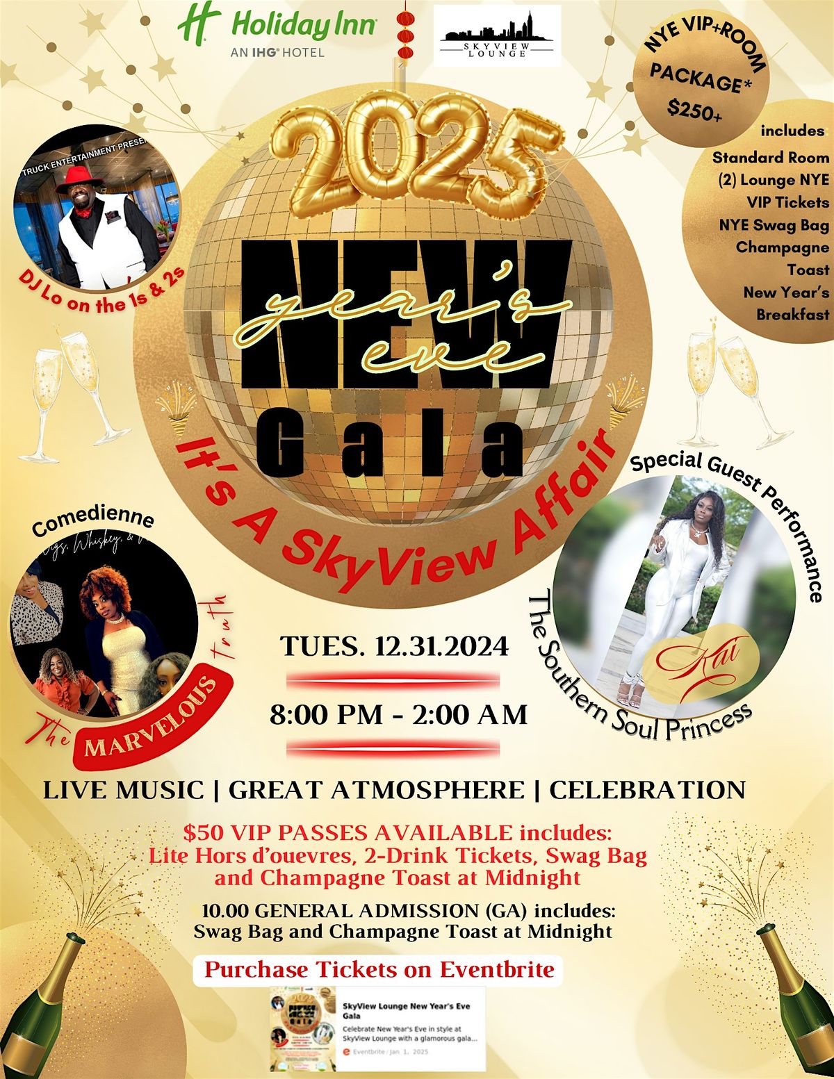 SkyView Lounge New Year's Eve Gala