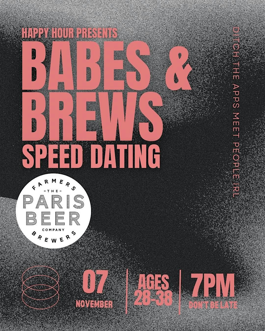 Babes & Brews Speed Dating Ages 28-38 @Paris Beer Company