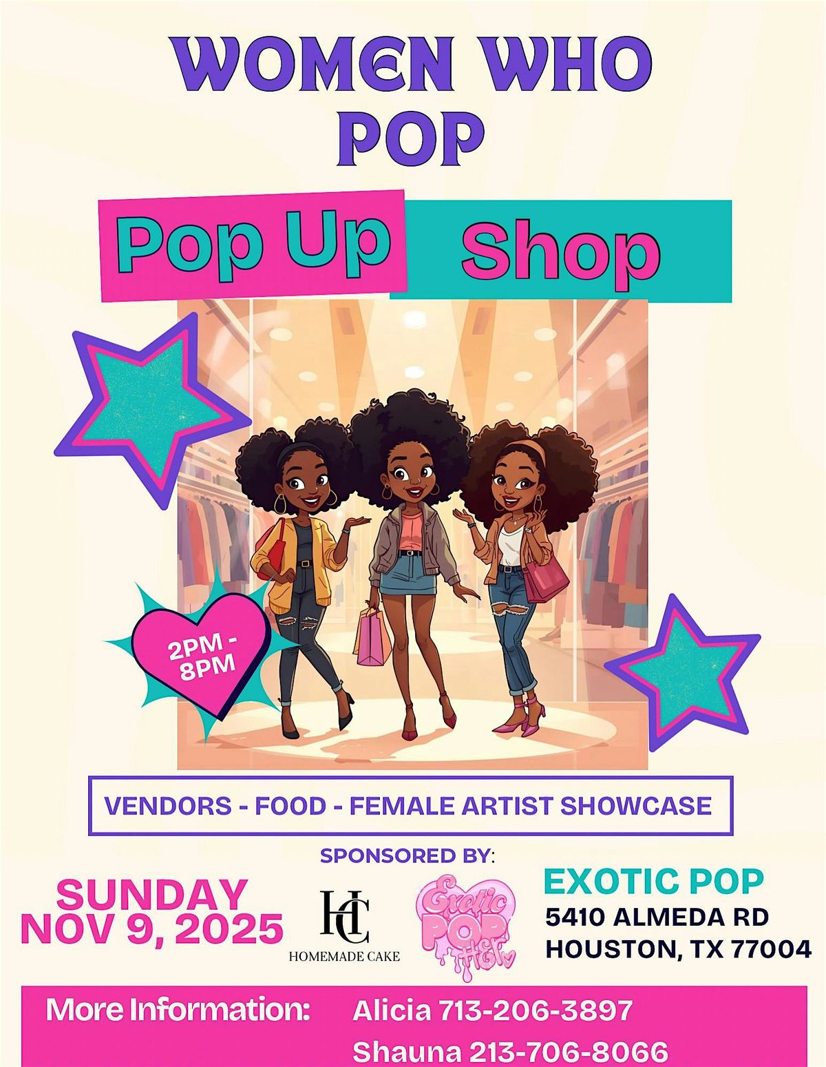 Women Who Pop- POP UP SHOP