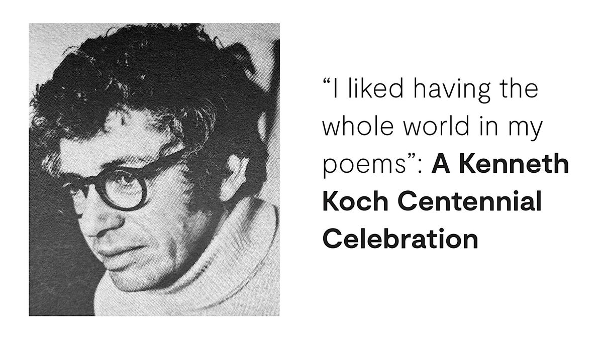 SCREENING of Rudy Burckhardt films: A Kenneth Koch Centennial Celebration