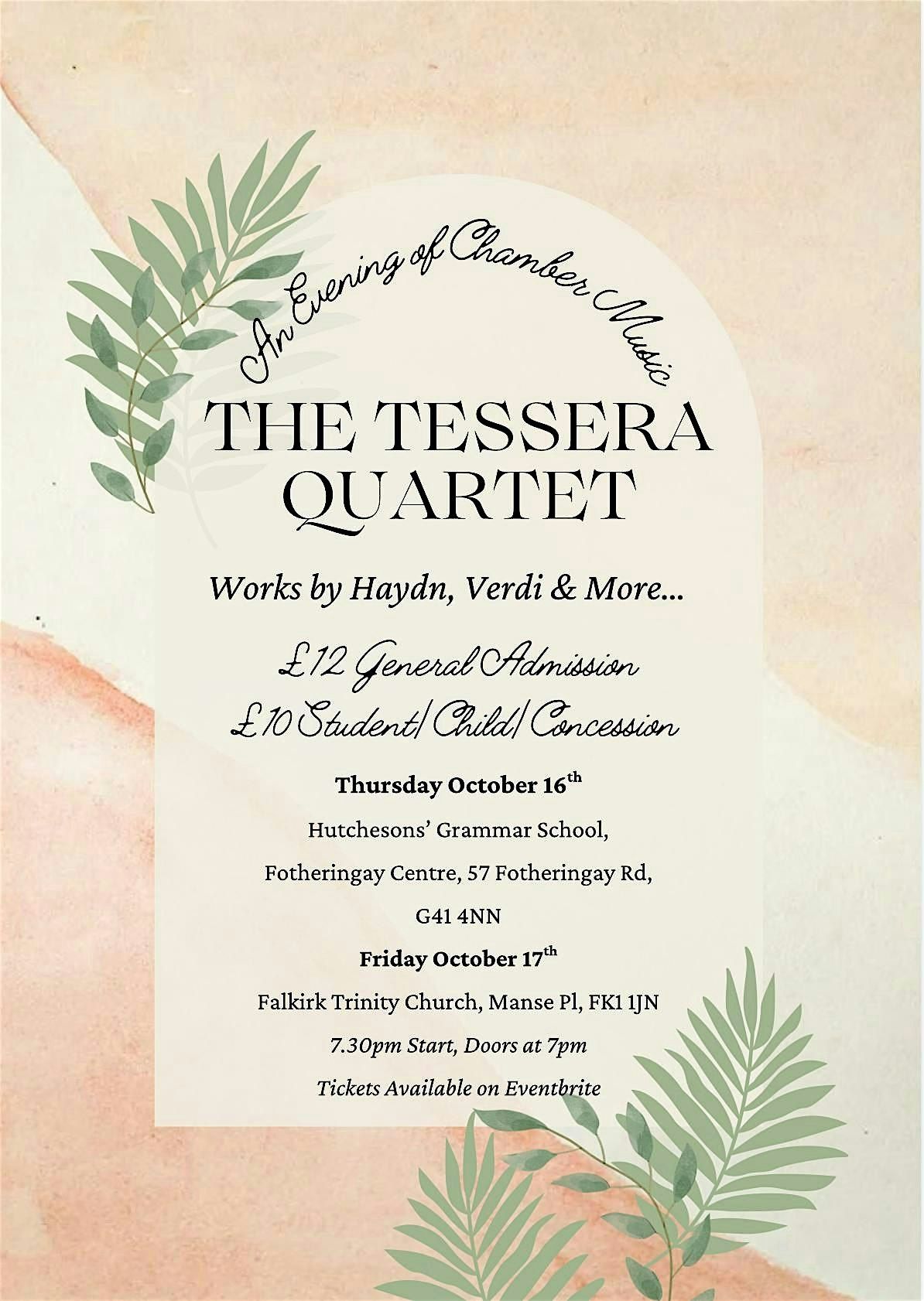The Tessera Quartet in Glasgow: An Evening of Chamber Music