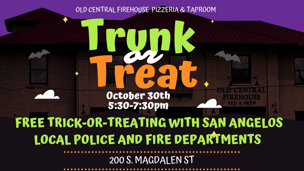 Trunk or Treat at Old Central Firehouse